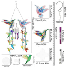 Load image into Gallery viewer, Rotate Wind Chime Theme 2D/Flat DIY Flying Bird Double-Sided Diamond Art Pendant