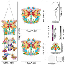 Load image into Gallery viewer, Rotate Wind Chime Theme 2D/Flat DIY Wreath Butterfly Double-Side Diamond Pendant