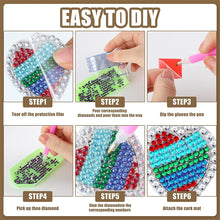 Load image into Gallery viewer, 8 Pairs Double Sided Diamond Painting DIY Earring Making Kit for Women Girls