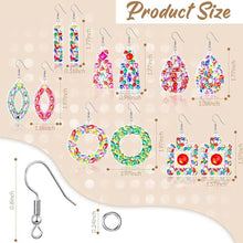 Load image into Gallery viewer, 10 Pairs Double Sided Diamond Painting Earrings Gift for Women Girls