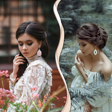 Load image into Gallery viewer, 10 Pairs Double Sided Diamond Painting Earrings Gift for Women Girls