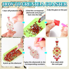 Load image into Gallery viewer, 10 Pairs Double Sided Diamond Painting Earrings Gift for Women Girls