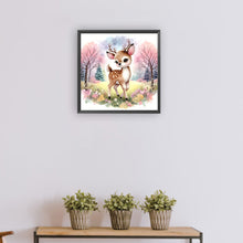 Load image into Gallery viewer, Spring Elk 30*30CM(Canvas) Full Round Drill Diamond Painting