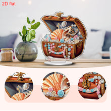 Load image into Gallery viewer, 2D Flat Pearl Treasure Box DIY Diamond Painting Desktop Ornaments Kit Home Decor