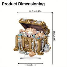 Load image into Gallery viewer, 2D Flat Pearl Treasure Box DIY Diamond Painting Desktop Ornaments Kit Home Decor