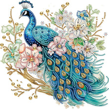 Load image into Gallery viewer, Flower Peacock 30*30CM(Canvas) Partial Special Shaped Drill Diamond Painting