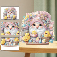 Load image into Gallery viewer, Acrylic Gnome Diamond Painting Art Tabletop Home Decoration (Egg Chick Gnome 3)