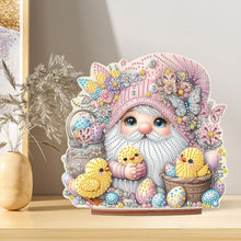 Load image into Gallery viewer, Acrylic Gnome Diamond Painting Art Tabletop Home Decoration (Egg Chick Gnome 3)