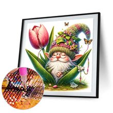 Load image into Gallery viewer, Gnome In Blooming Buds 30*30CM(Canvas) Full Round Drill Diamond Painting