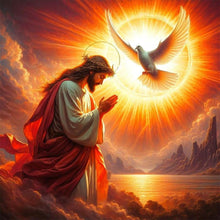 Load image into Gallery viewer, Jesus 30*30CM(Canvas) Full Round Drill Diamond Painting