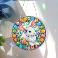 Load image into Gallery viewer, Sun Catcher 5D DIY Diamond Painting Dots Pendant for Office Decor (Egg Bunny)