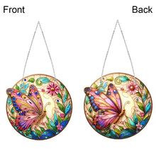 Load image into Gallery viewer, Sun Catcher 5D Diamond Painting Dots Pendant for Office Decor (Butterfly)