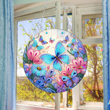 Load image into Gallery viewer, Sun Catcher 5D Diamond Painting Dots Pendant for Office Decor (Butterfly)