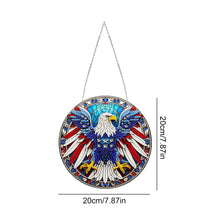 Load image into Gallery viewer, Sun Catcher Diamond Painting Dot Pendant for Office Decor (American Eagle)