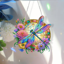 Load image into Gallery viewer, Sun Catcher Diamond Painting Dot Pendant for Office Decor (Dragonfly)