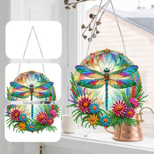 Load image into Gallery viewer, Sun Catcher Diamond Painting Dot Pendant for Office Decor (Dragonfly)