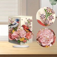Load image into Gallery viewer, Acrylic Bird Flower Vase Desktop Diamond Painting Art Kits for Home Office Decor