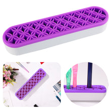 Load image into Gallery viewer, Diamond Painting Pen Holder Cosmetic Storage Box Desktop Brush Holder (Purple)