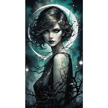 Load image into Gallery viewer, Yishu - Dark Woman - 40*75CM 11CT 3 Stamped Cross Stitch