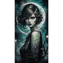 Load image into Gallery viewer, Yishu - Dark Woman - 40*75CM 11CT 3 Stamped Cross Stitch