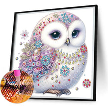 Load image into Gallery viewer, White-Headed Owl 30*30CM(Canvas) Partial Special Shaped Drill Diamond Painting