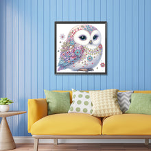 Load image into Gallery viewer, White-Headed Owl 30*30CM(Canvas) Partial Special Shaped Drill Diamond Painting