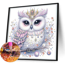 Load image into Gallery viewer, White-Headed Owl 30*30CM(Canvas) Partial Special Shaped Drill Diamond Painting