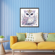 Load image into Gallery viewer, White-Headed Owl 30*30CM(Canvas) Partial Special Shaped Drill Diamond Painting