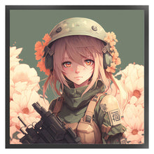 Load image into Gallery viewer, Yishu - Woman Warrior - 50*50CM 11CT 3 Stamped Cross Stitch