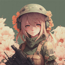 Load image into Gallery viewer, Yishu - Woman Warrior - 50*50CM 11CT 3 Stamped Cross Stitch