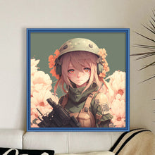 Load image into Gallery viewer, Yishu - Woman Warrior - 50*50CM 11CT 3 Stamped Cross Stitch