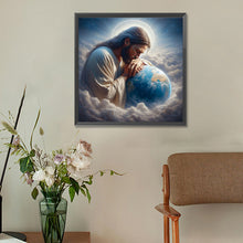 Load image into Gallery viewer, Earth And Jesus 30*30CM(Canvas) Full Round Drill Diamond Painting