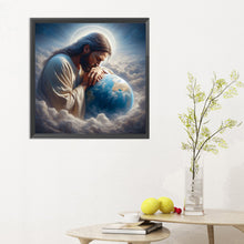 Load image into Gallery viewer, Earth And Jesus 30*30CM(Canvas) Full Round Drill Diamond Painting