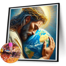 Load image into Gallery viewer, Earth And Jesus 30*30CM(Canvas) Full Round Drill Diamond Painting