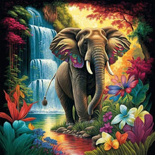 Load image into Gallery viewer, Elephant 50*50CM(Canvas) Full Round Drill Diamond Painting