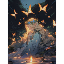 Load image into Gallery viewer, Yishu - Wishing Girl - 50*65CM 11CT 3 Stamped Cross Stitch