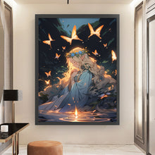 Load image into Gallery viewer, Yishu - Wishing Girl - 50*65CM 11CT 3 Stamped Cross Stitch