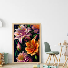 Load image into Gallery viewer, Huancan - Lily - 35*50CM 14CT 2 Stamped Cross Stitch