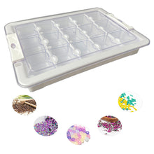 Load image into Gallery viewer, 15 Grids Clear Diamond Painting Storage Containers for Beads Art DIY Crafts