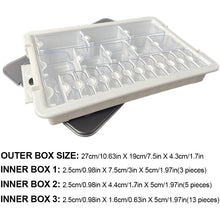 Load image into Gallery viewer, 21 Grids Clear Diamond Painting Storage Containers for Beads Art DIY Crafts