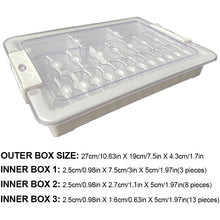 Load image into Gallery viewer, 24 Grids Clear Diamond Painting Storage Containers for Beads Art DIY Crafts