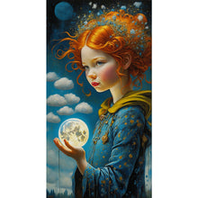 Load image into Gallery viewer, Yishu - Cloud Girl - 40*75CM 11CT 3 Stamped Cross Stitch