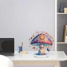 Load image into Gallery viewer, Mushroom Handmade Diamond Art Tabletop Decor Home Office Decor (Sun Mushroom)
