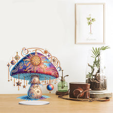 Load image into Gallery viewer, Mushroom Handmade Diamond Art Tabletop Decor Home Office Decor (Sun Mushroom)