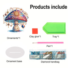 Load image into Gallery viewer, Mushroom Handmade Diamond Art Tabletop Decor Home Office Decor (Sun Mushroom)