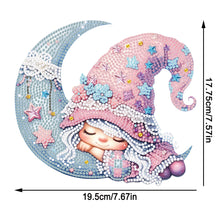 Load image into Gallery viewer, Special Shaped 5D Girl With Moon Diamond Art Tabletop Decor Bedroom Home Decor