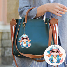 Load image into Gallery viewer, 6 Pcs Double Side Speicial Shape Dragon Diamond Painting Keychain for Home Decor