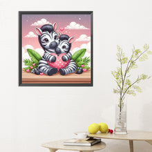 Load image into Gallery viewer, Zebra 30*30CM(Canvas) Full Round Drill Diamond Painting