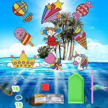 Load image into Gallery viewer, 9Pairs Double Side Candy Unicorn Diamond Painting Earrings Kit for Women Girls