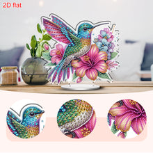 Load image into Gallery viewer, 2D Flat Hummingbird DIY 5D DIY Diamond Art Tabletop Decorations for Office Decor